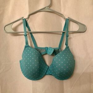 Blue Polkadot Bra
